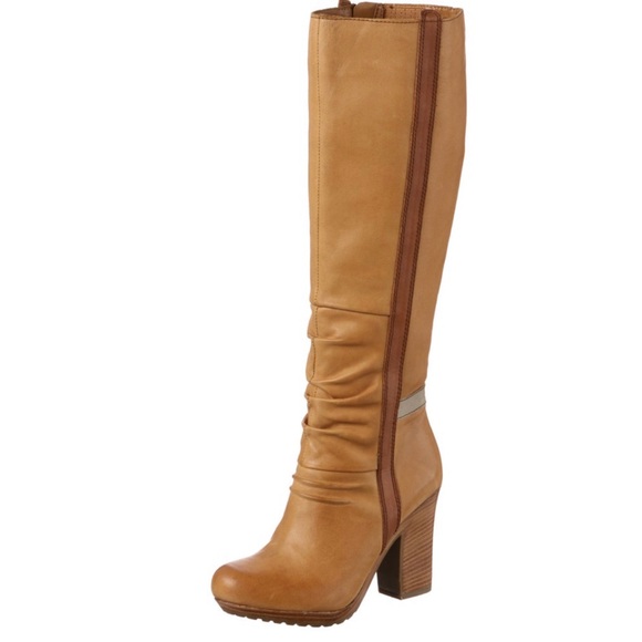 Vintage NEW Women's Seychelles Manchester Work Tan Leather Boots, Size 7 1/2 - Picture 8 of 16